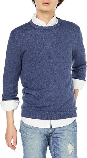 Blue Crew Neck Sweater imagen 1